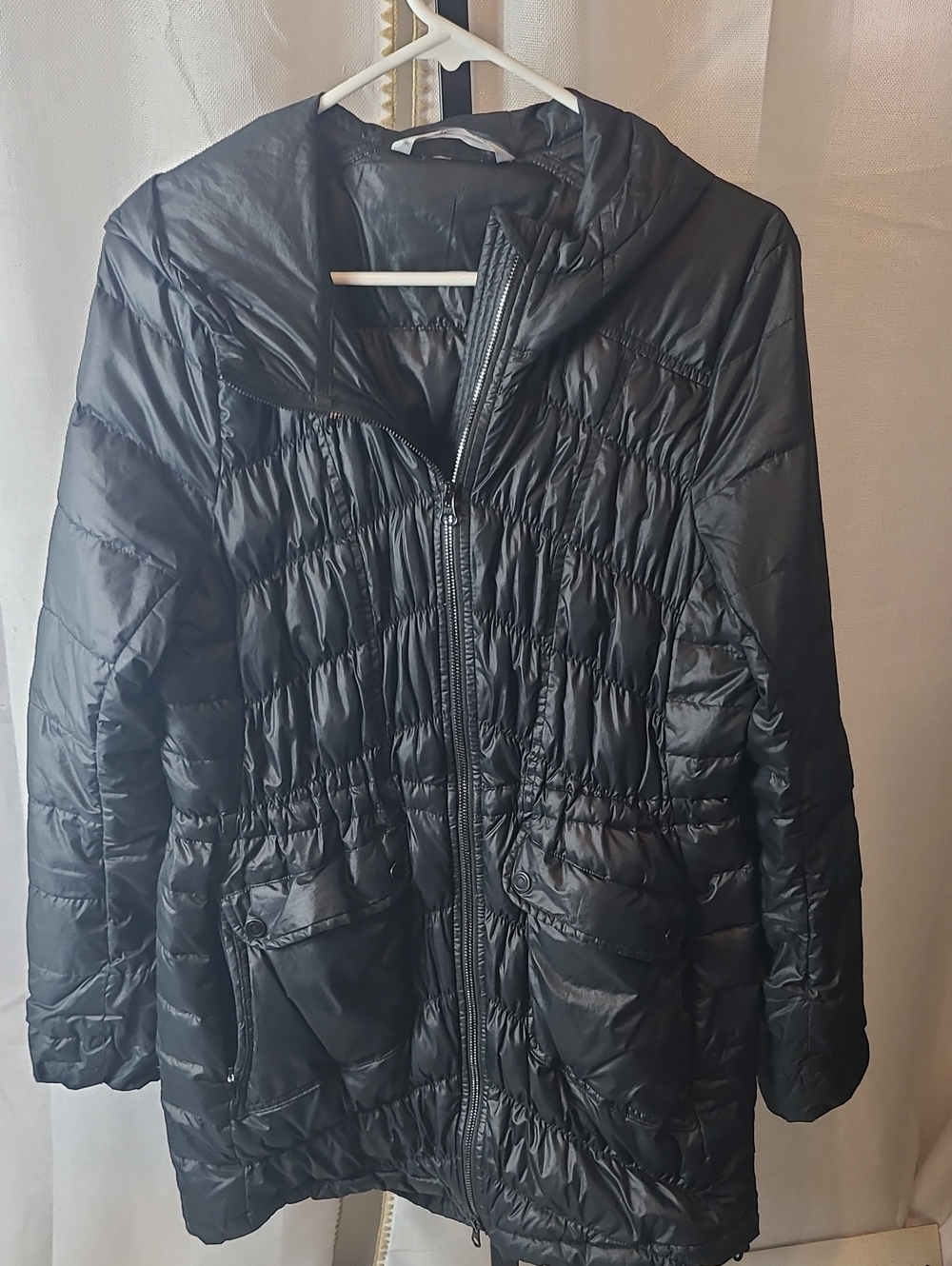 Athleta Black Uptown Down Jacket - Size S - Picture 2 of 4